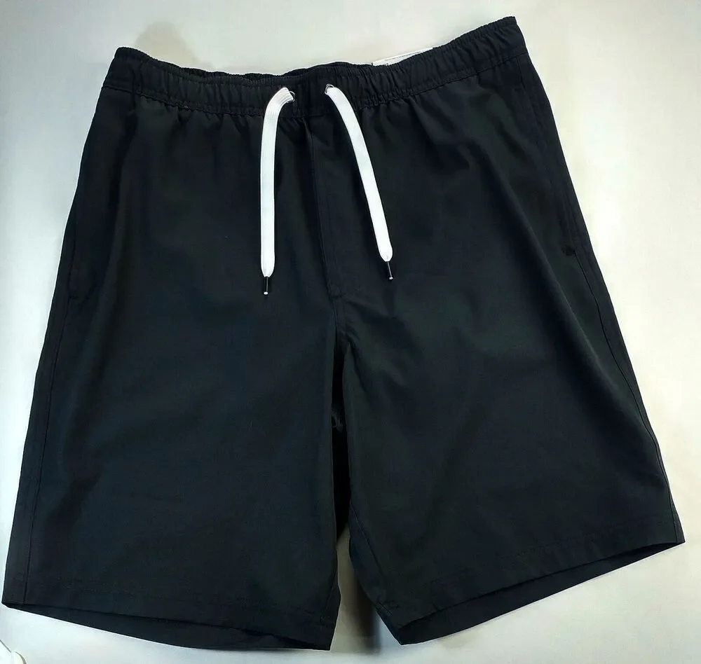 Sonoma Goods For Life Swim Board Shorts Men's Small Black Drawstring Waist Lined
